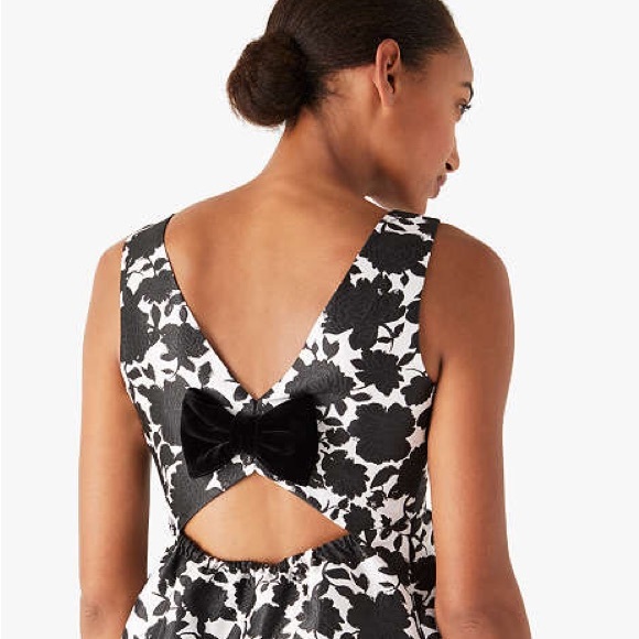 Kate Spade Bicolor Floral Soirée Top NWOT - Picture 1 of 9